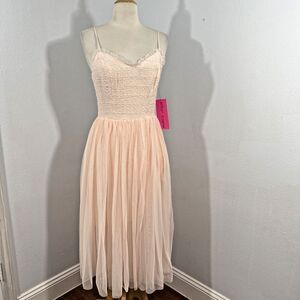 Betsey Johnson Pink Midi Dress
